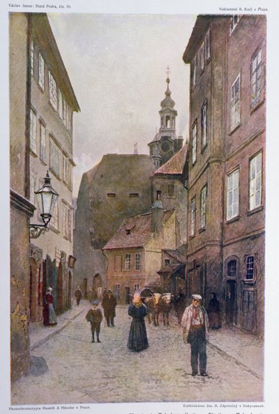 Maiselova Ulice, Prague, illustration from 
